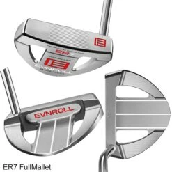 Evnroll Classic Series Mallet Silver Satin Finish Putters -PureStrike Golf Shop EVN0012c