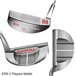 Evnroll Classic Series Mallet Silver Satin Finish Putters -PureStrike Golf Shop EVN0012d